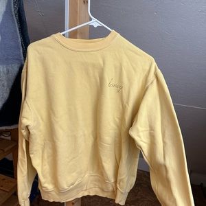 Brandy Melville Honey Crewneck